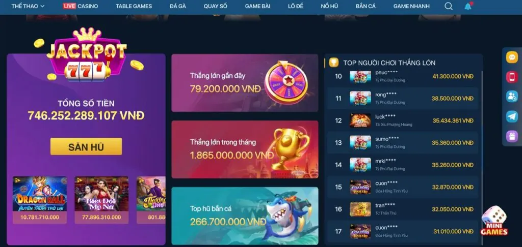 Các chương trình khuyến mãi hấp dẫn tại 777win